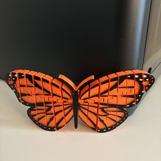 Articulated monarch butterfly 3D print